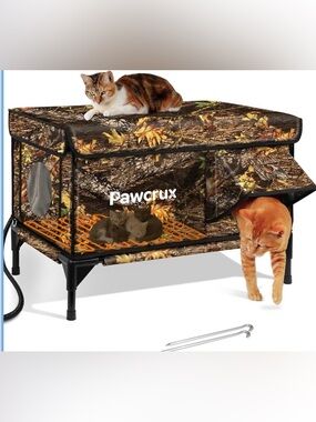 NWOT Weatherproof Heated Cat House shelter bed for Outdoors in Winter
